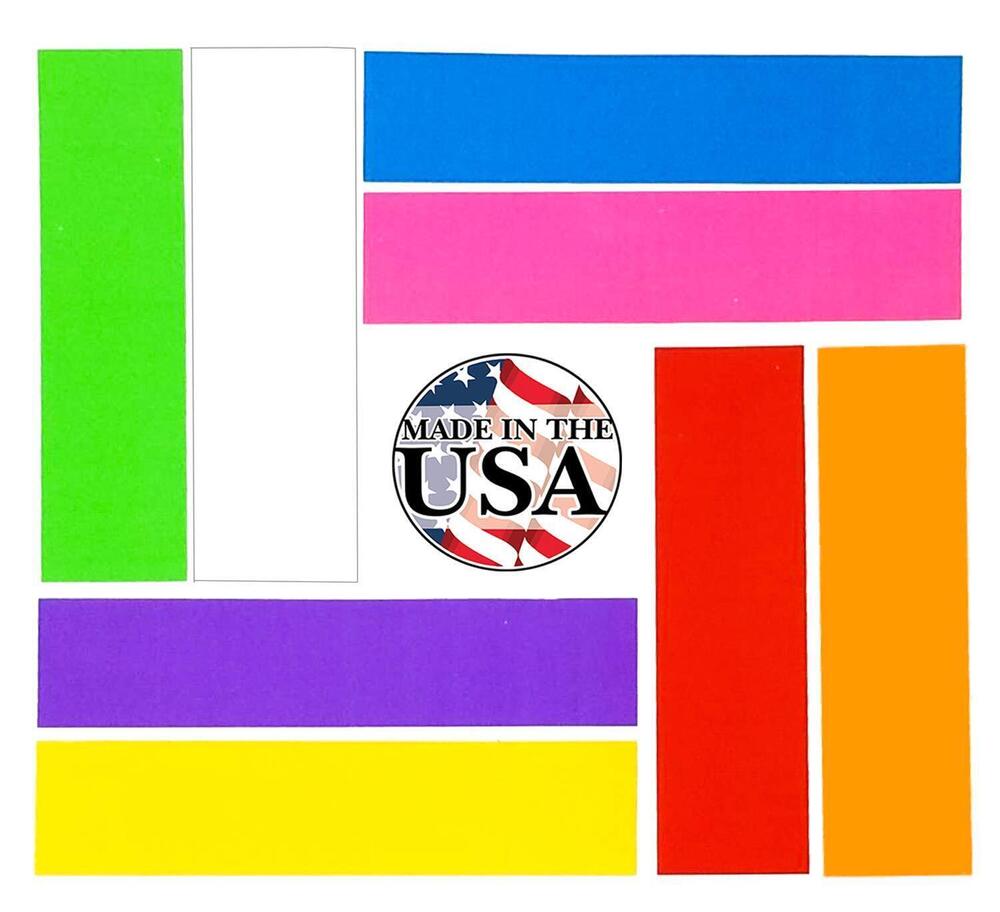 3309 Color Coded File Folder Labels 1" X 4", Assorted Multi-Pack 400 Count
